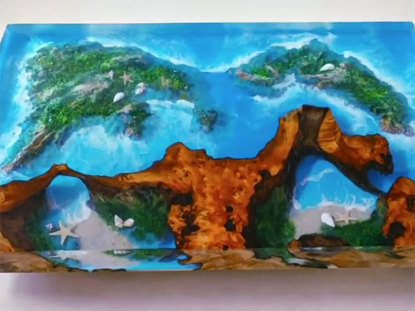 家具廠河流桌樹脂膠水應(yīng)用案例1